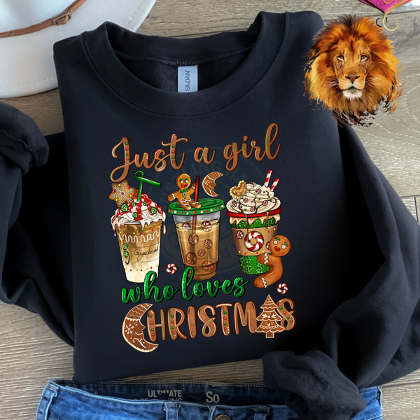 Just A Girl Who Loves Christmas B&T Kustom Designs