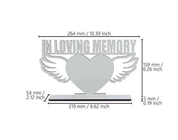 Sublimation MDF Photo Frame In Loving Memory B&T Kustom Designs