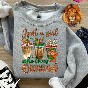 Just A Girl Who Loves Christmas B&T Kustom Designs