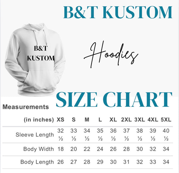 Hoodie Size Chart