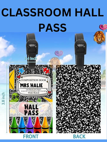 Classroom Hall Pass For Teachers 