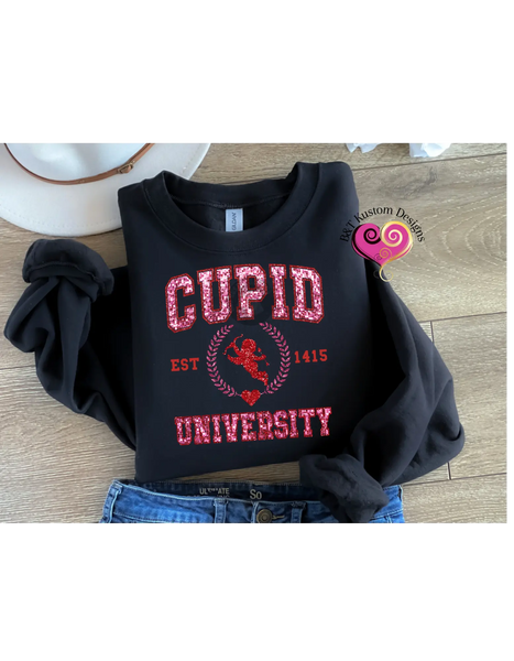 Cupid University Sweater B&T Kustom Designs