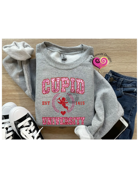 Cupid University Sweater B&T Kustom Designs