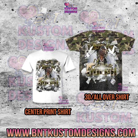 Custom Camo RIP Memorial Shirt