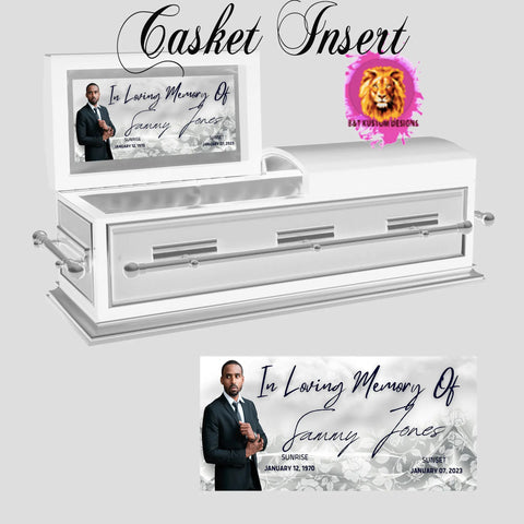 Custom Casket Panel Insert