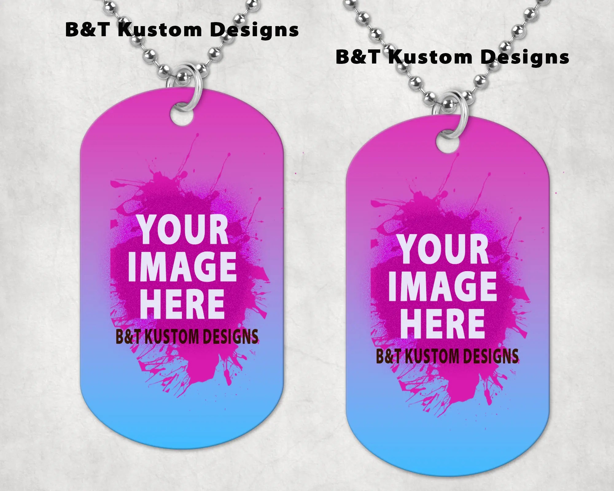 Custom Dog Tag photo Necklace