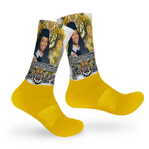 Custom Graduation Socks - Yellow