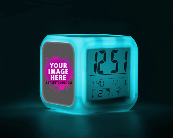 Custom Color Changing LED Photo Clock