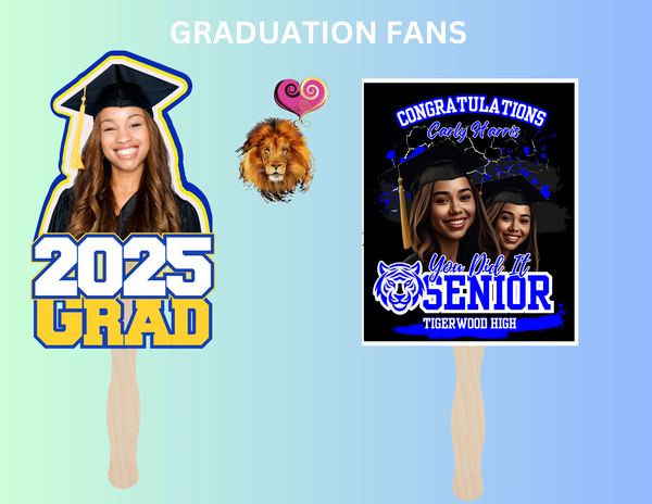 Custom Graduation Photo Fan