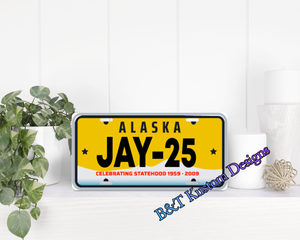 Custom Name License Plate B&T Kustom Designs