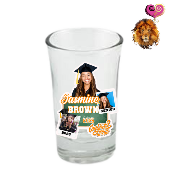 Custom Graduation Shot Glass B&T Kustom Designs