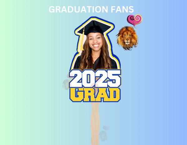 Custom Graduation Photo Fan Cut Out