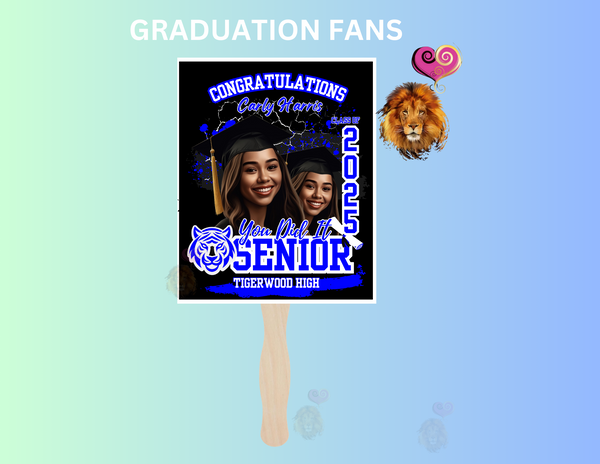 Custom Graduation Photo Fan Shape