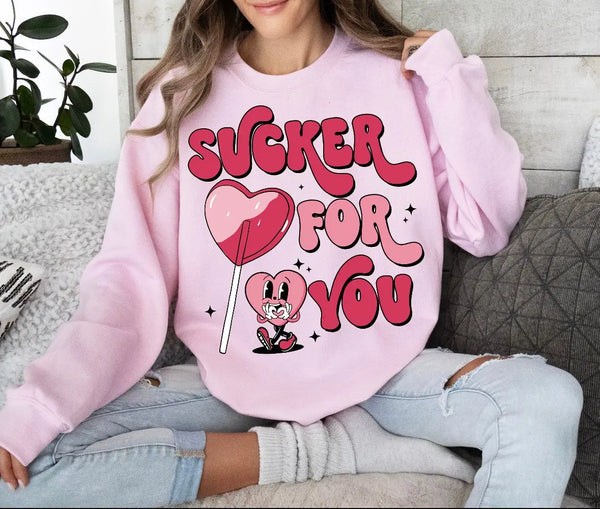 Sucker For You Sweater B&T Kustom Designs