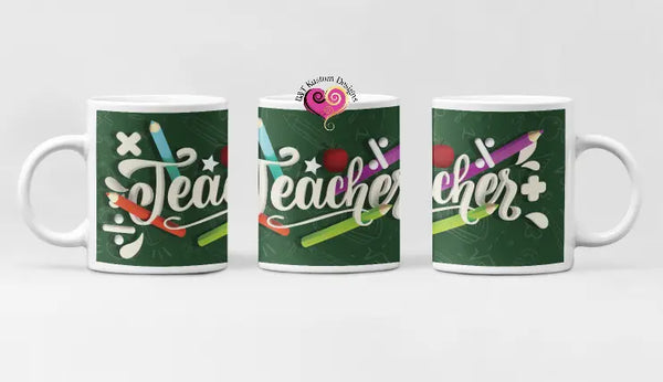 Teacher Design 11oz Mug Green