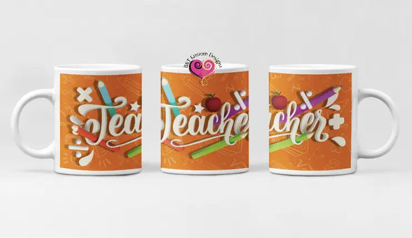 Teacher Design 11oz Mug Orange