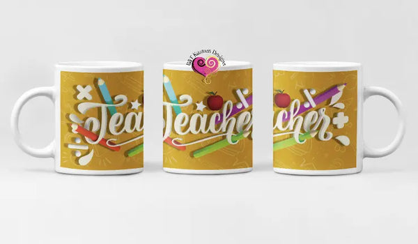 Teacher Design 11oz Mug Yellow