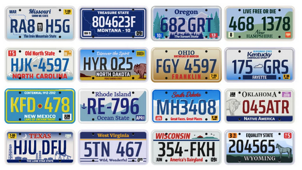 Custom License Plate - 6x12" | Choose Any US State B&T Kustom Designs